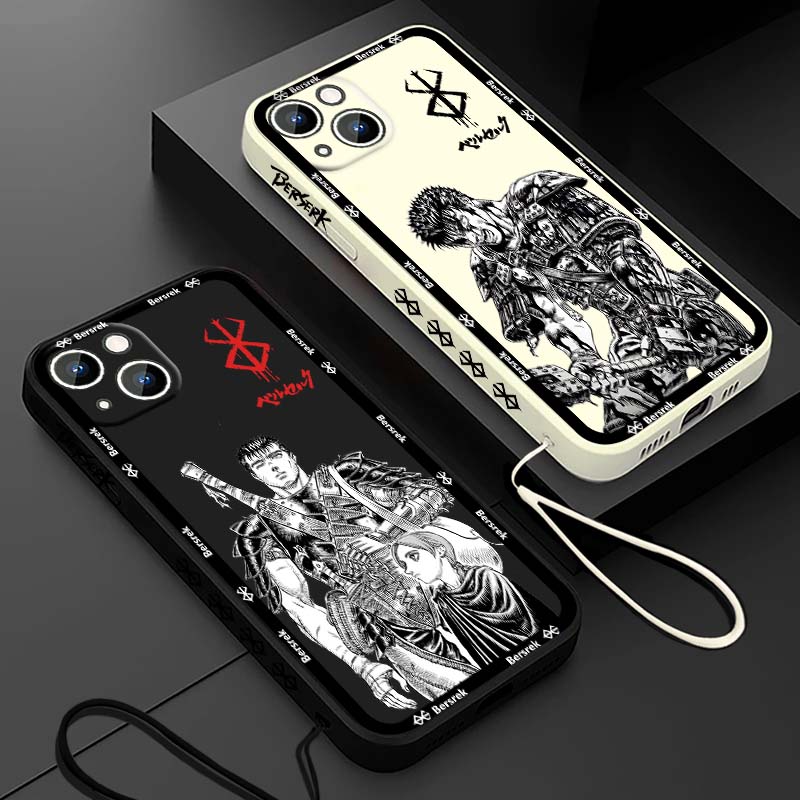 Apple Iphone 16 - Capa de Celular Líquida com Cordão