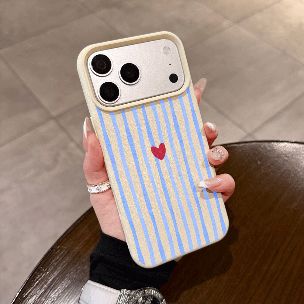 Apple Iphone 16 - Capa de Silicone Fosca com Listras
