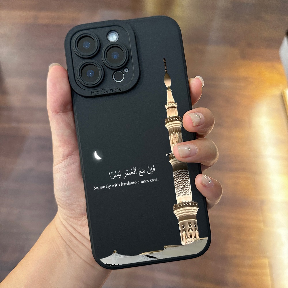 Apple Iphone 16 - Capa de Telefone Preta com Torre