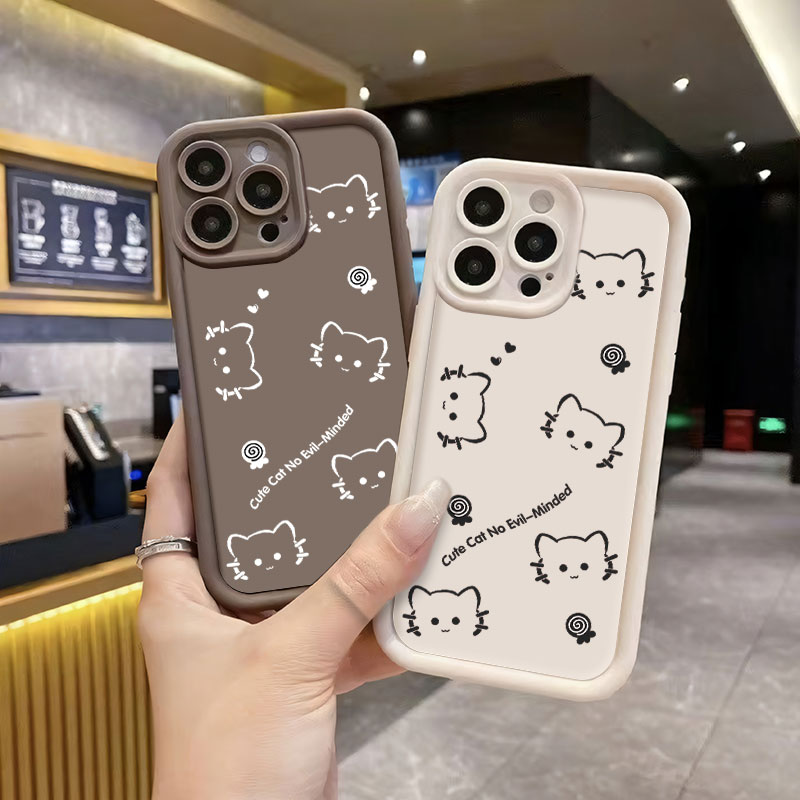 Realme Note 50 - Moda bonito gato caso para realme